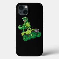 St Patricks Day Dinosaur Monster Truck Shamrock Bo