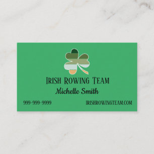 St. Patrick's Day Distressed Lucky Irish Shamrock Business Card