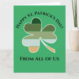 St. Patrick's Day Distressed Lucky Irish Shamrock Card
