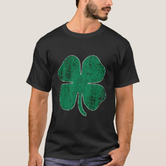 St Patrick'S Day Distressed Shamrock Lucky C T-Shirt