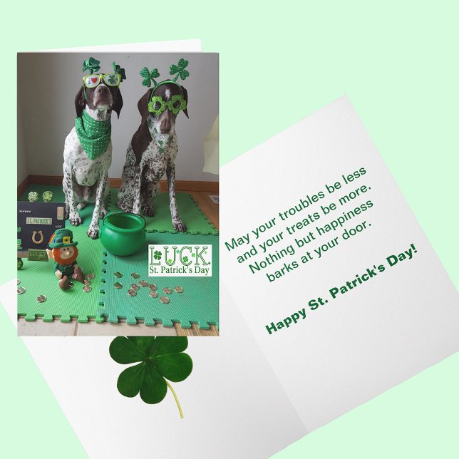 St. Patrick's Day Dogs Ready to Party Card (St. Patrick's Day Dogs Ready to Party Card)