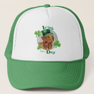 St. Patrick's Day Dogue de Bordeaux Trucker Hat