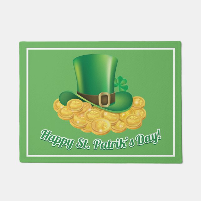 St Patrick's Day Doormat (Front)