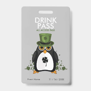 St. Patrick's Day Drink Pass Badge
