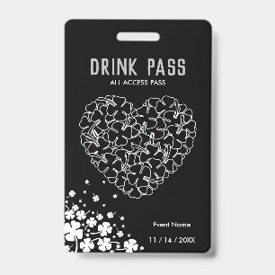 St. Patrick's Day Drink Pass Badge