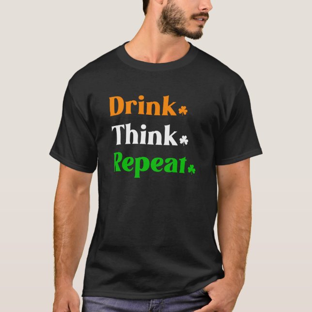 St Patricks Day Drinking Shamrock Beer Irish  1 T-Shirt (Front)