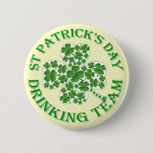 St Patrick's day drinking team 2 Inch Round Button