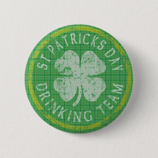 St Patricks Day Drinking Team Button