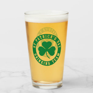 St Patrick's Day Drinking Team  Glass