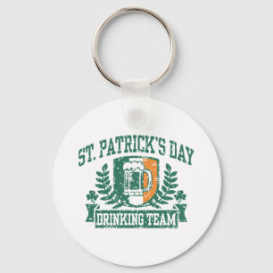 St. Patrick's Day Drinking Team Keychain