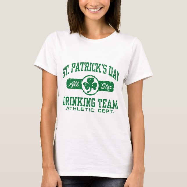 St. Patrick's Day Drinking Team T-Shirt (Front)