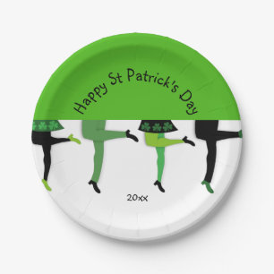 St Patrick's Day featuring Irish Stepdancers' Legs Paper Plate