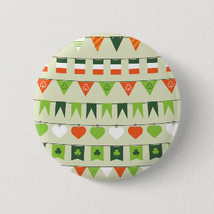 st patricks day flag 2 inch round button