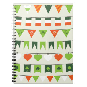 st patricks day flag notebook