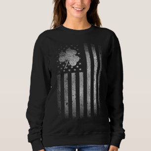 St. Patricks Day Flag - Vintage Irish American Sha Sweatshirt