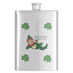 St. Patrick's Day Flask