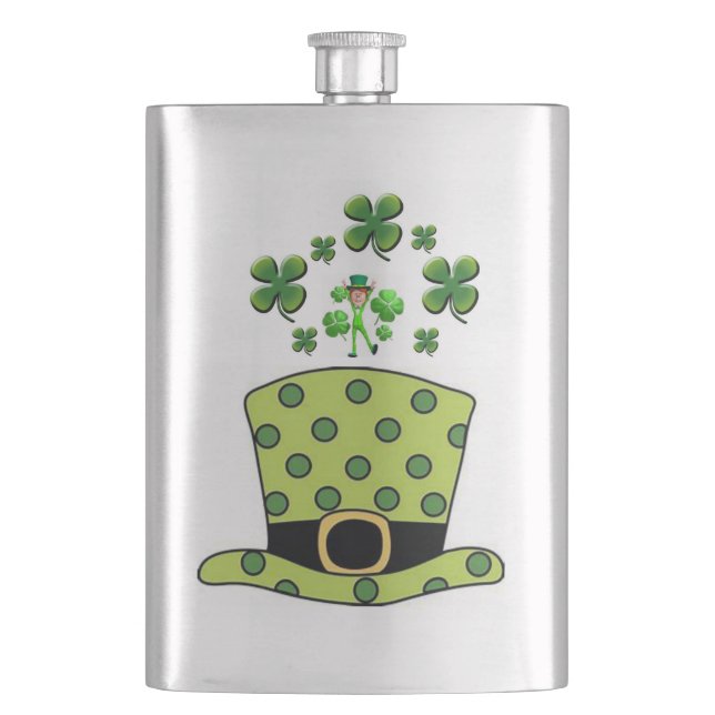 St. Patrick's Day Flask (Front)