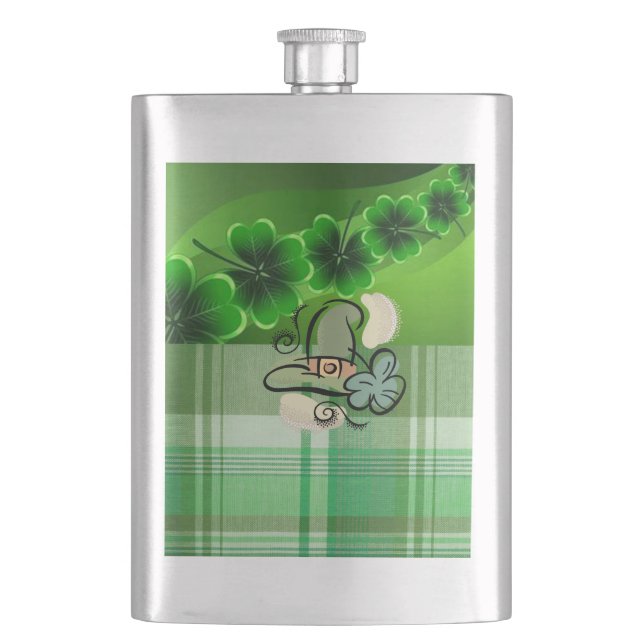 St. Patrick's Day Flask (Front)