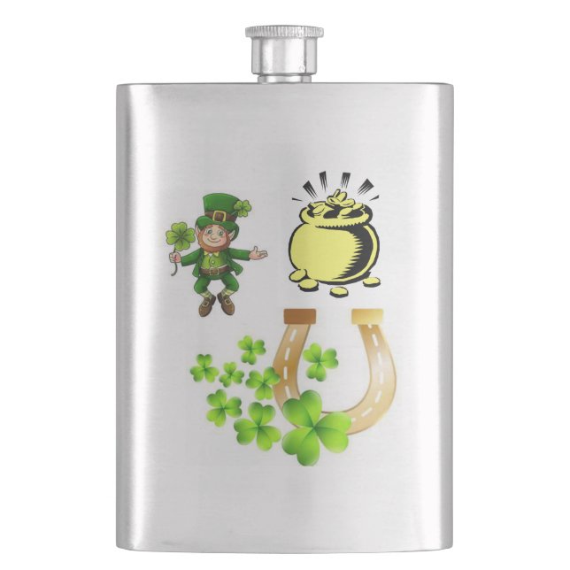 St. Patrick's Day Flask (Front)