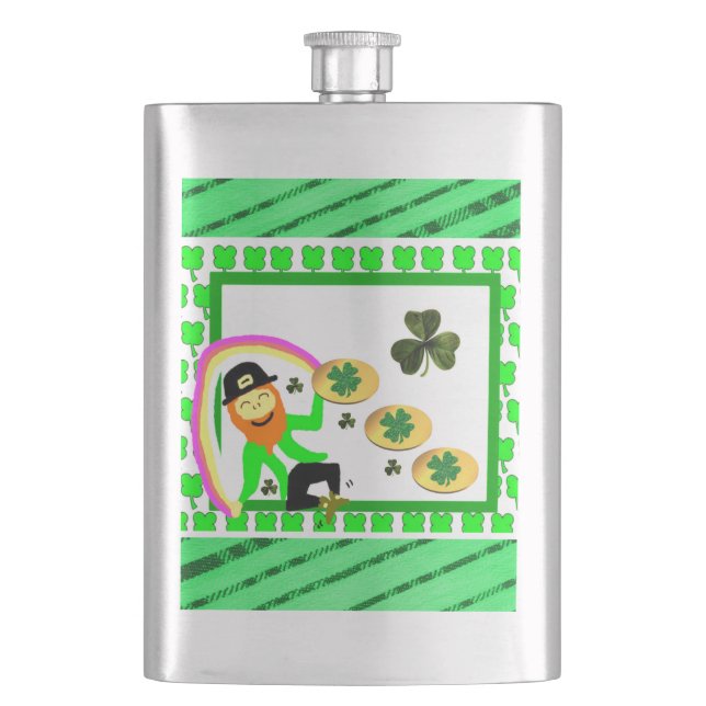 St. Patrick's Day Flask (Front)