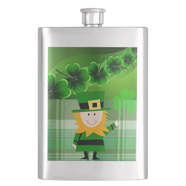 St. Patrick's Day Flask (Front)