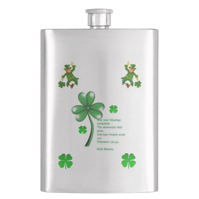 St. Patrick's Day Flask (Front)