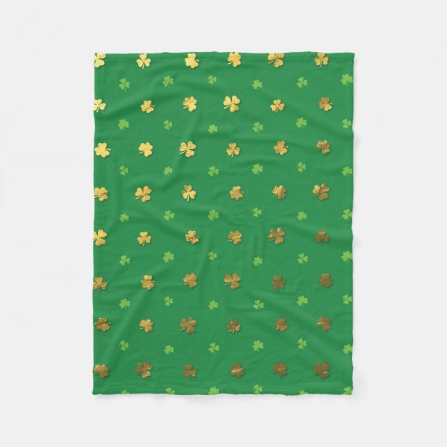 St. Patrick's Day Fleece Blanket (Front)