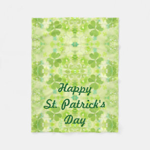 St Patrick's Day Fleece Lap Blanket for Wheelchair