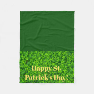 St Patricks Day Fleece Lap Blanket for Wheelchair