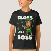 St Patricks Day Floss Like A Boss Leprechaun Boys 