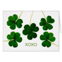 St. Patrick's Day for Boyfriend, Shamrocks XOXO
