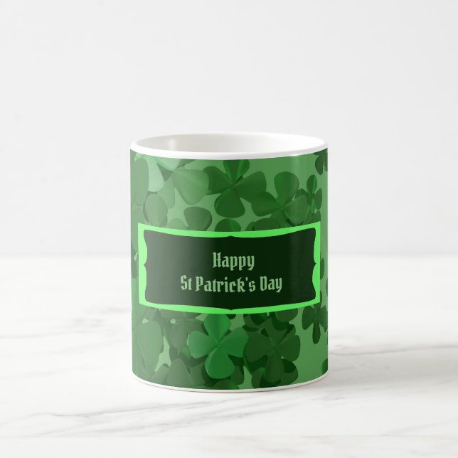 St. Patrick's Day  ‎Four-leaf clover Coffee Mug (Center)