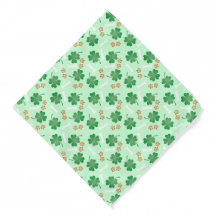 St Patricks Day Four Leaf Clover Dog Bone