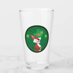 St. Patrick's Day Fox Glass