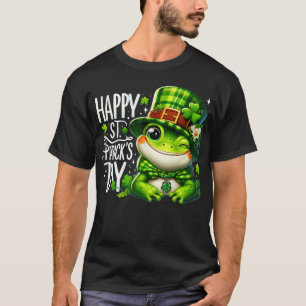 St Patricks Day Frog Face Saint Pattys Paddys Men T-Shirt
