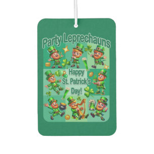 St. Patrick's Day Fun Adorable "Party Leprechauns" Air Freshener