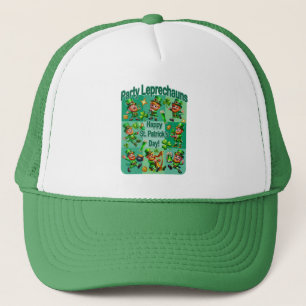 St. Patrick's Day Fun Adorable "Party Leprechauns" Trucker Hat