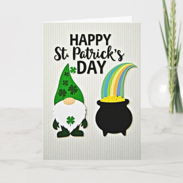 St Patricks Day Fun Art Card (Front)