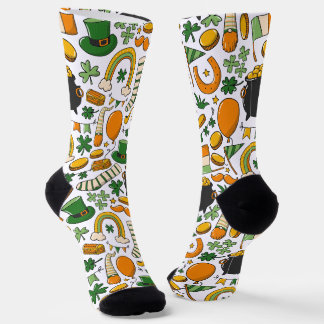 St. Patrick's Day Fun Playful & Colourful Socks