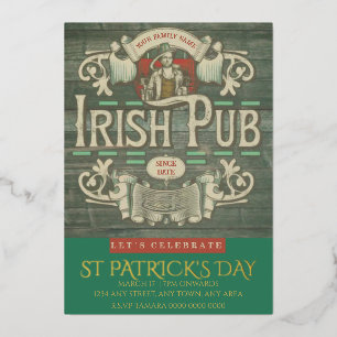 St Patrick's Day Funny Personalized Irish Pub 