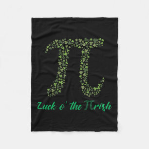 St Patricks Day Funny Pi Luck O' The Pi-rish Gifts Fleece Blanket