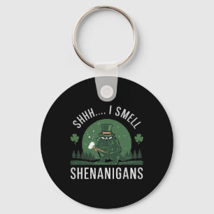 St Patricks Day Funny Shhh I Smell Shenanigans Pat Keychain