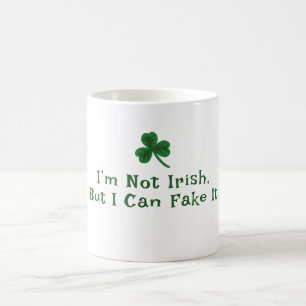 St. Patrick's Day, Funny Text Fake Irish Coffee Mug