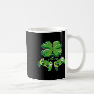 St. Patrick's Day Gamer Funny Video Game Controlle Coffee Mug