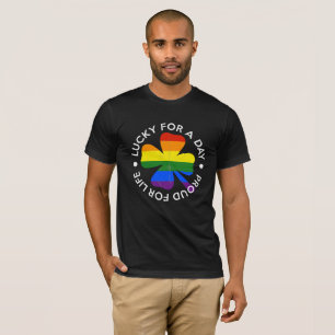 St Patrick's Day Gay Pride Rainbow LGBT Gift Tee