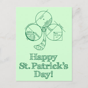 St. Patrick's Day Geometry Postcard