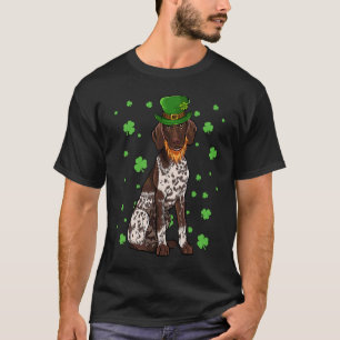 St Patricks Day German Shorthaired Pointer Dog Sha T-Shirt