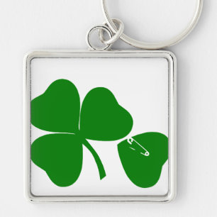 St Patrick's Day - Get Lucky 3+1 = 4 Keychain
