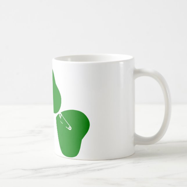 St Patrick's Day - Get Lucky 3 + 1 leaves = 4 Coffee Mug (Right)
