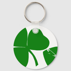 St Patrick's Day - Get Lucky 3 + 1 leaves = 4 Keychain